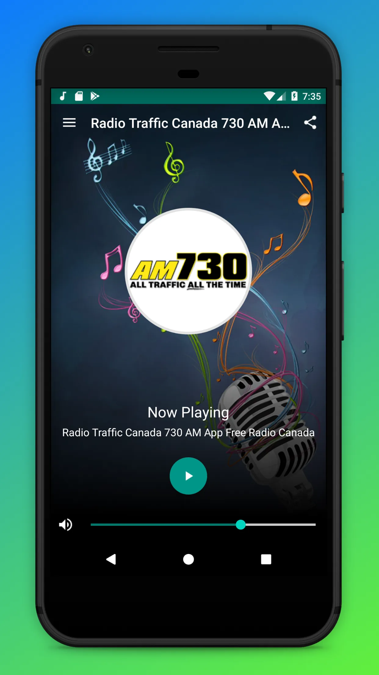 AM 730 Traffic Radio Canada | Indus Appstore | Screenshot