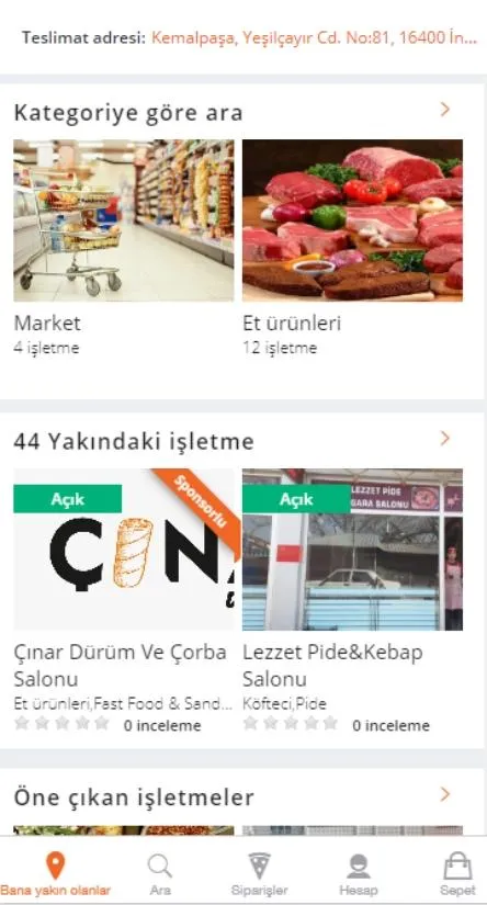 İnegöl Sipariş | Indus Appstore | Screenshot