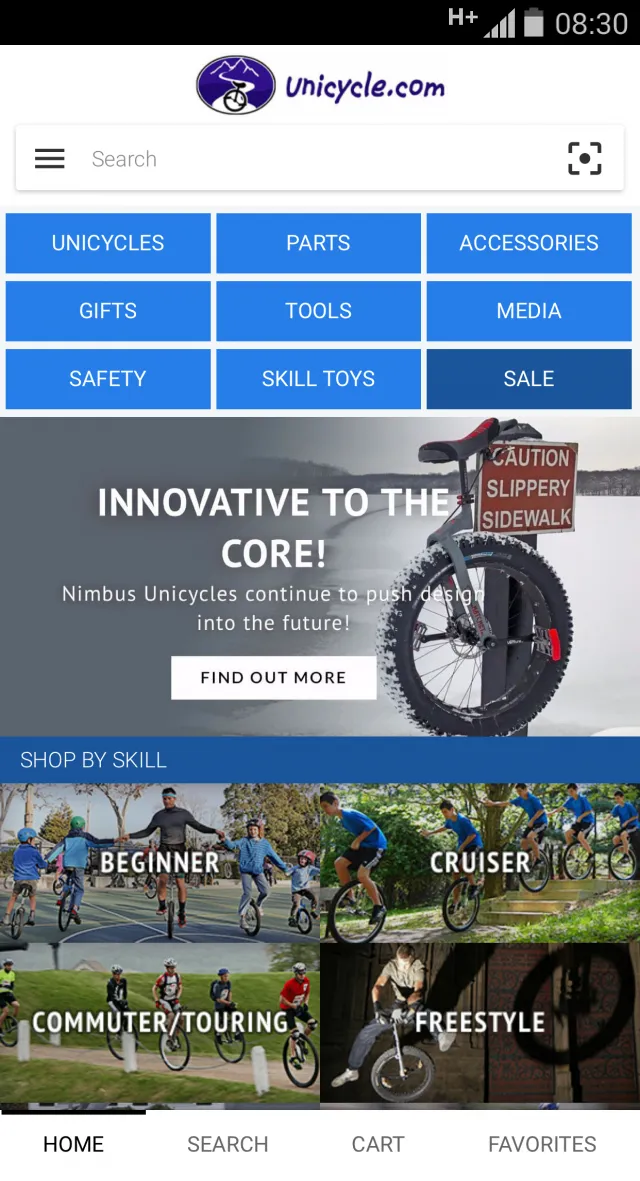 Unicycle.com USA | Indus Appstore | Screenshot