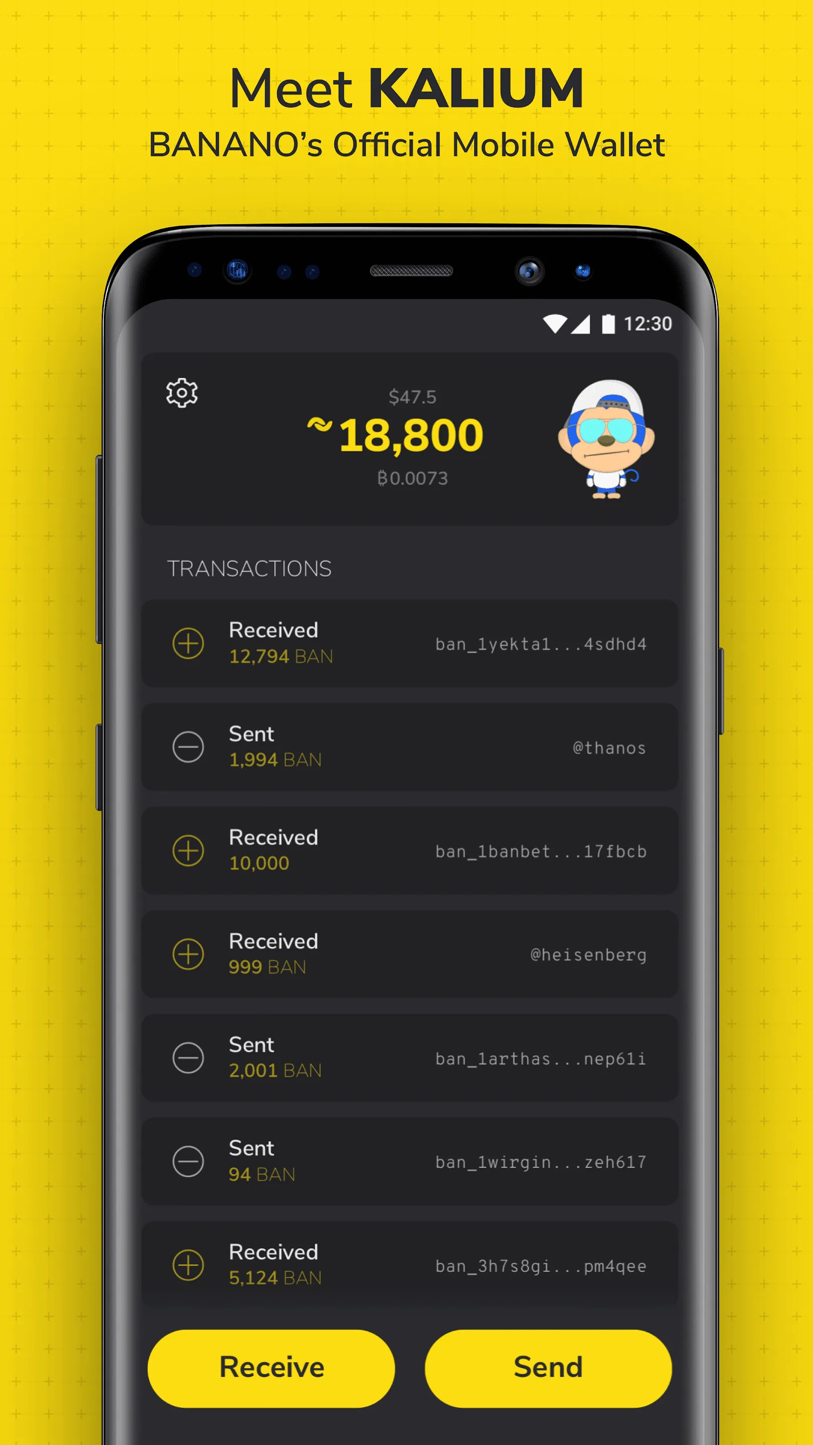 Kalium - BANANO Wallet | Indus Appstore | Screenshot