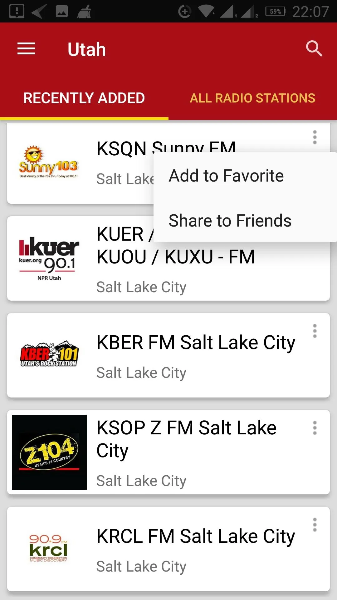 Utah Radio Stations - USA | Indus Appstore | Screenshot