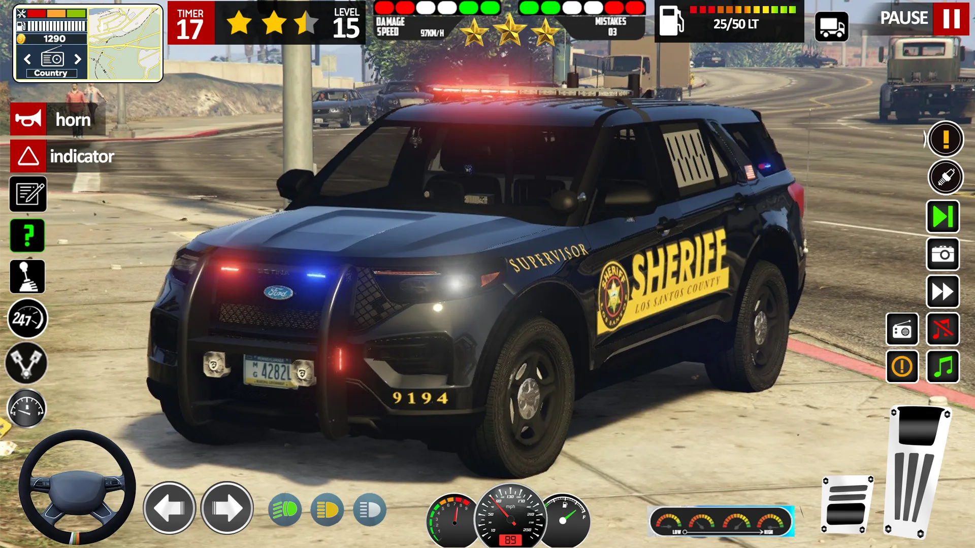 Police Car Chase Simulator 3D | Indus Appstore | Screenshot