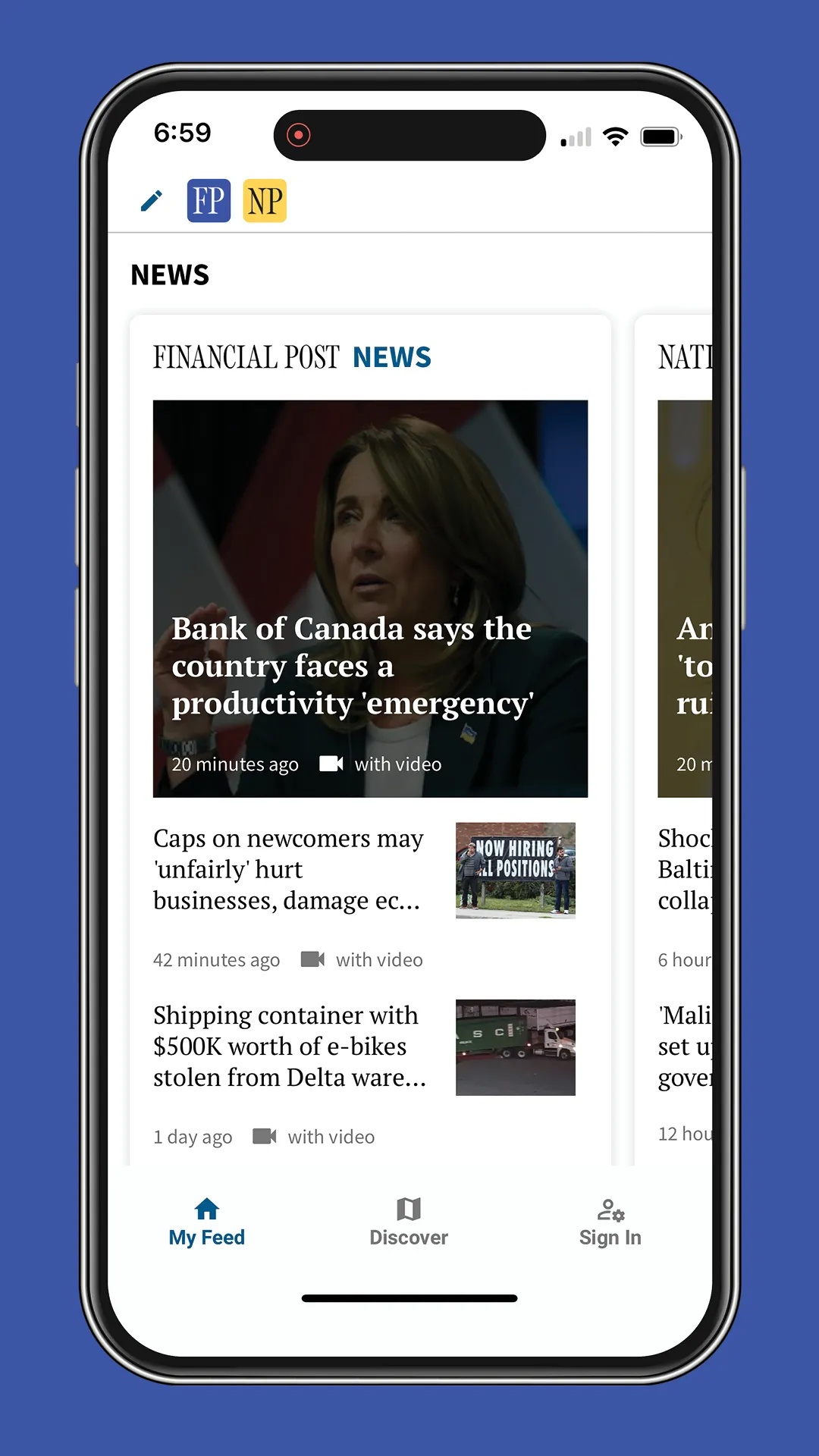 Financial Post | Indus Appstore | Screenshot