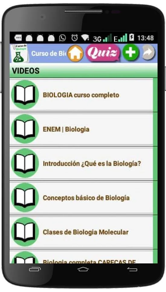 Curso de biología | Indus Appstore | Screenshot