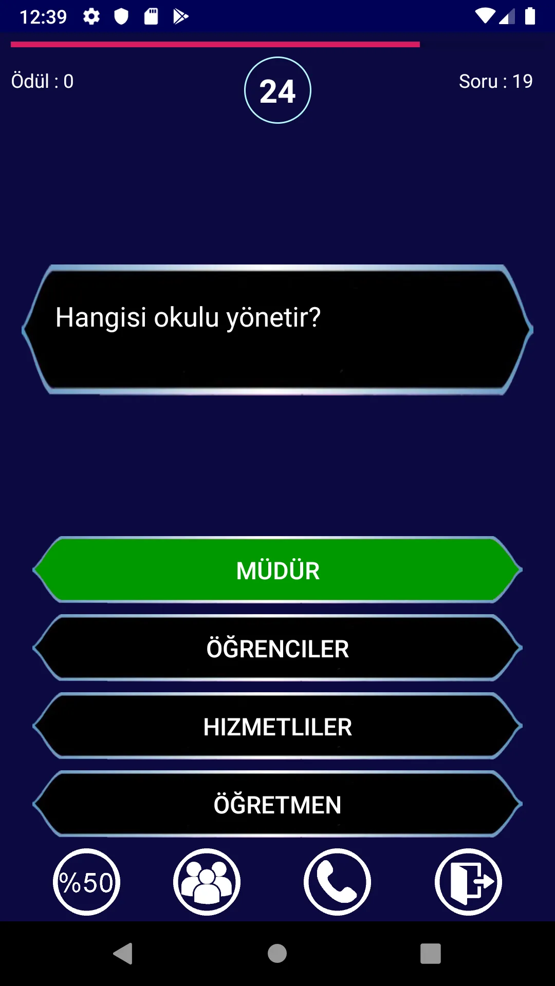 Kim Milyoner : Bilgi Yarışması | Indus Appstore | Screenshot