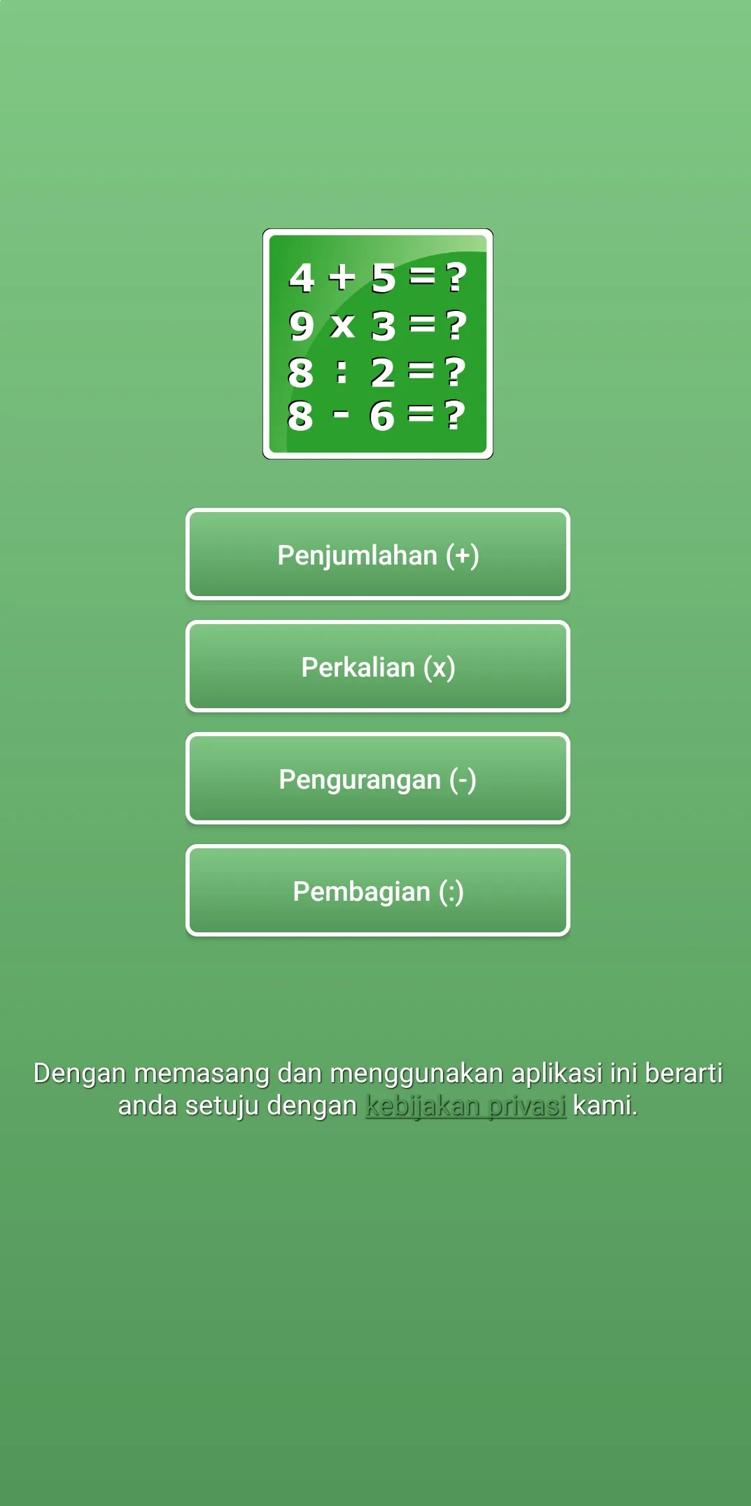 Pintar Matematika | Indus Appstore | Screenshot