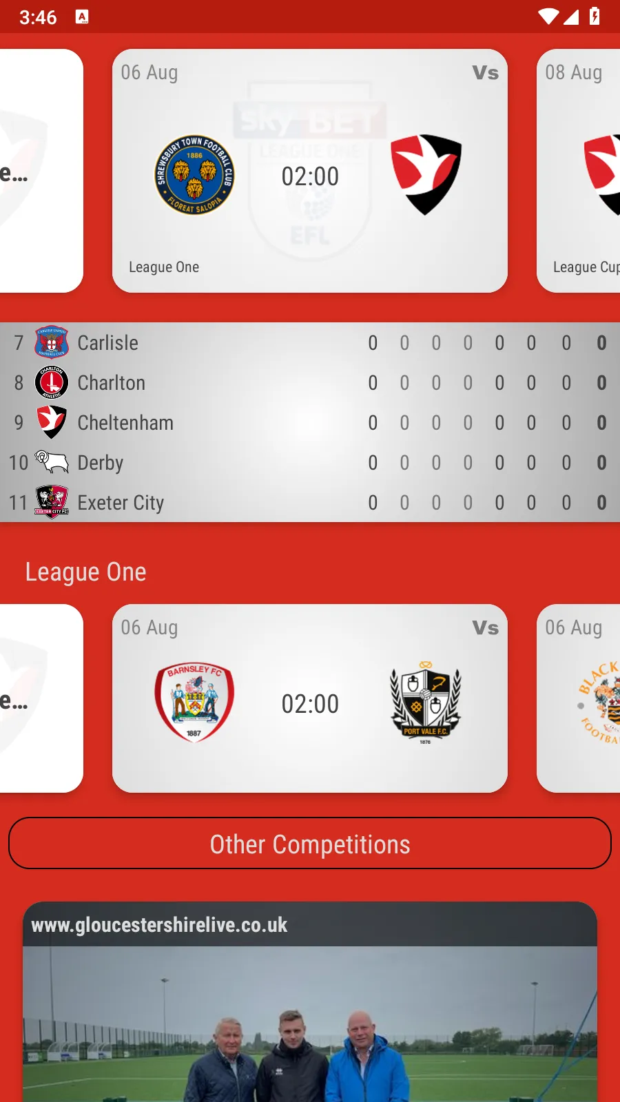 Cheltenham Town Fan App | Indus Appstore | Screenshot