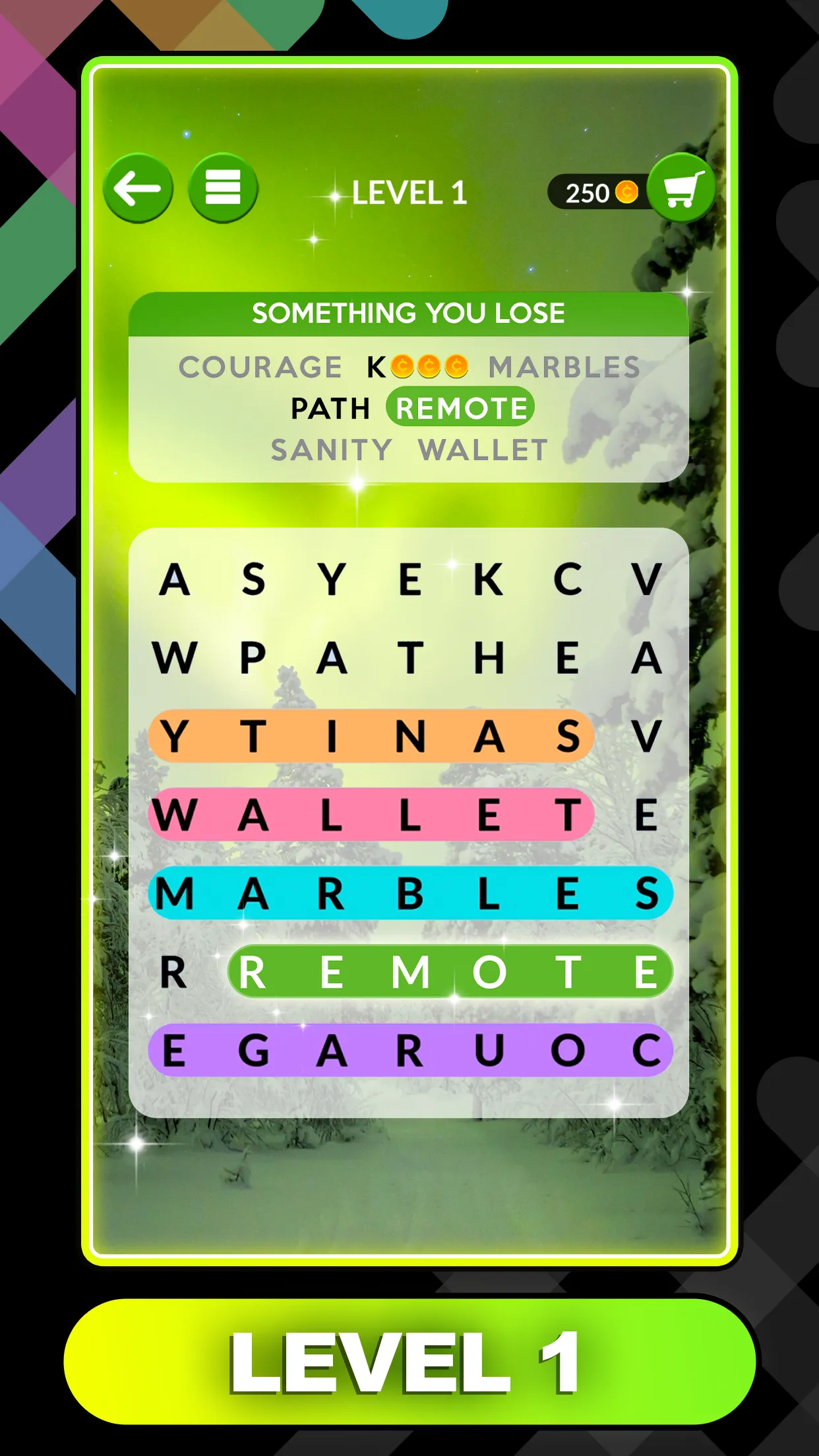 Wordscapes Search | Indus Appstore | Screenshot