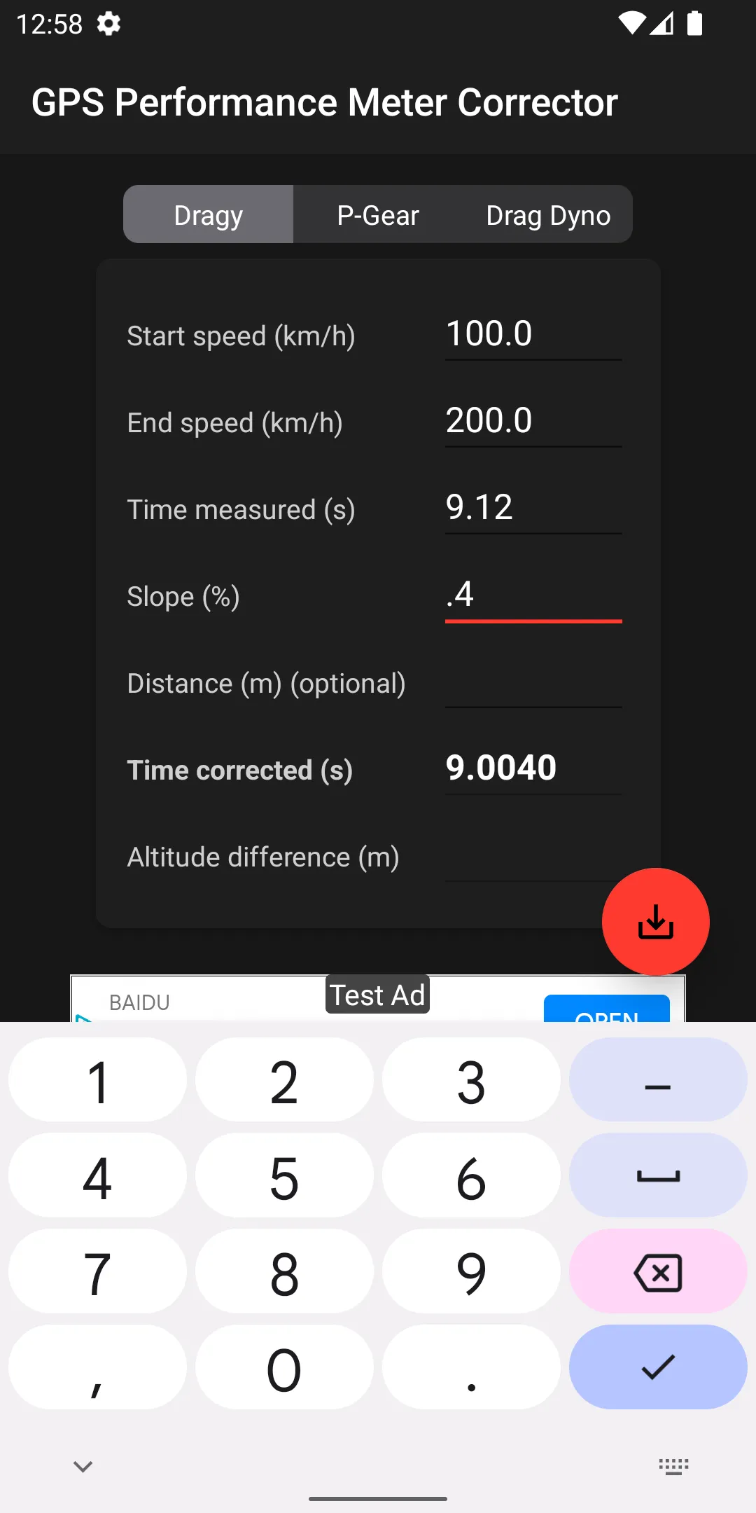 GPS PerformanceMeter Corrector | Indus Appstore | Screenshot