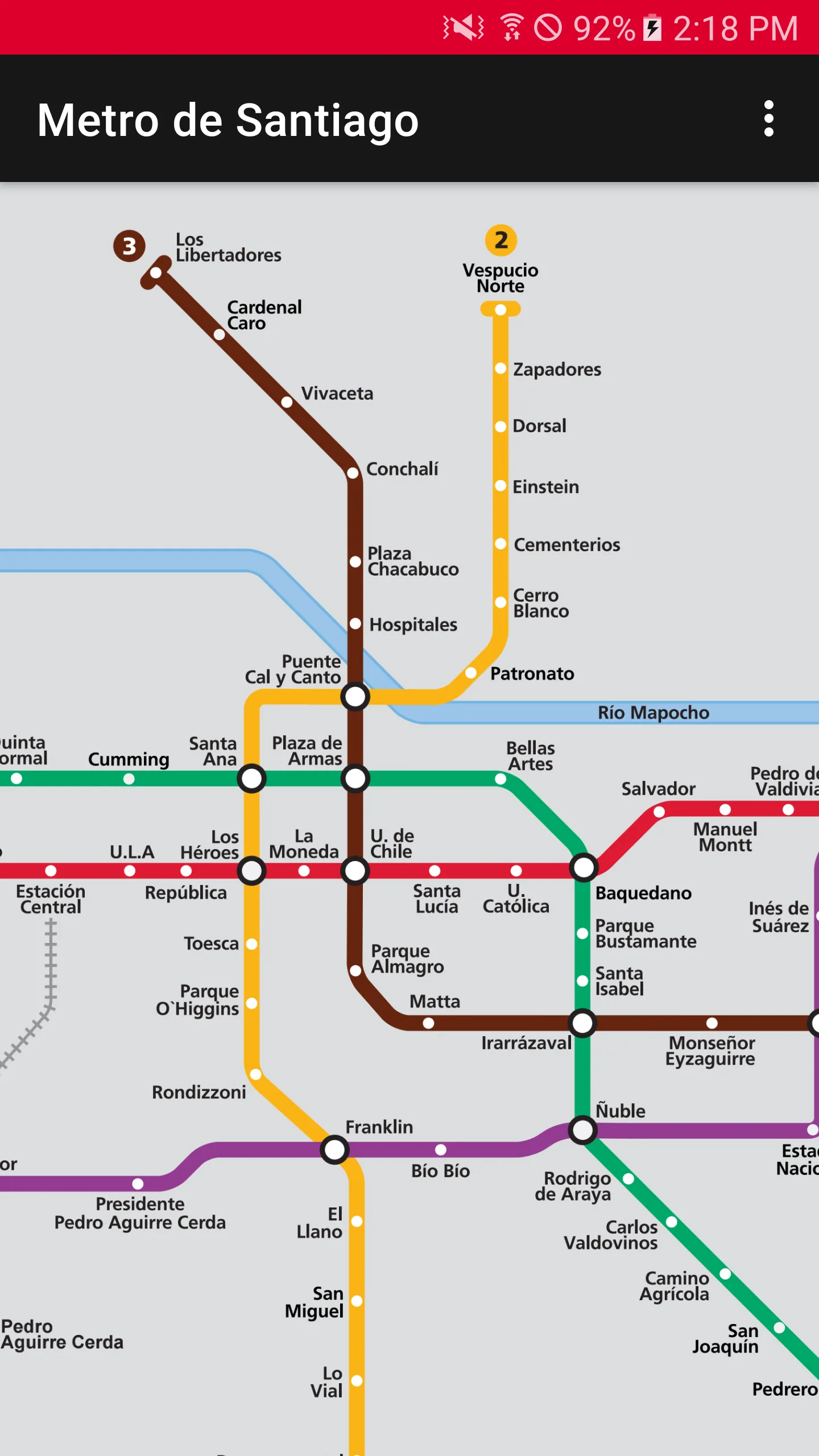 Metro de Santiago Chile (Sin I | Indus Appstore | Screenshot