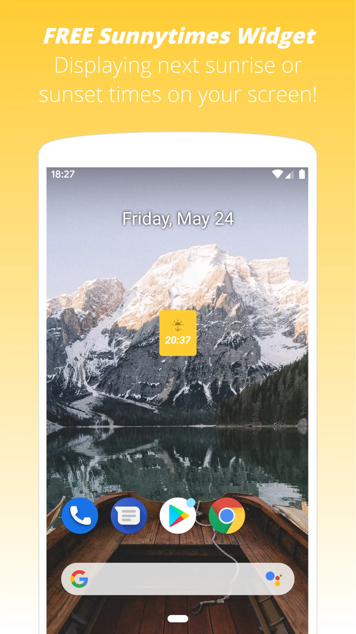 Widget: Sunrise & Sunset Times | Indus Appstore | Screenshot