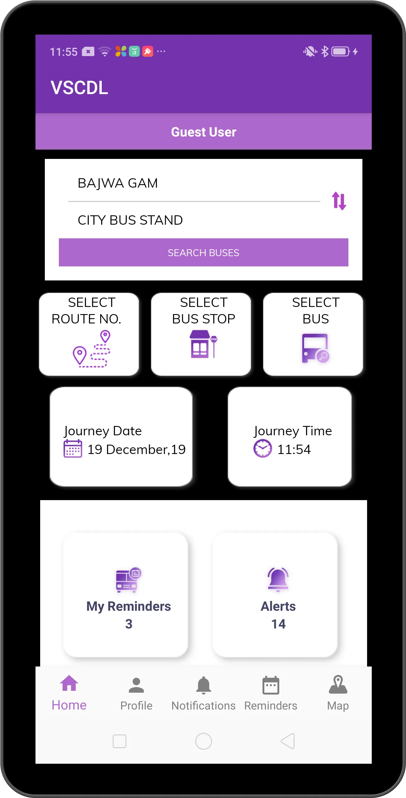 Vadodara Smart City Bus | Indus Appstore | Screenshot