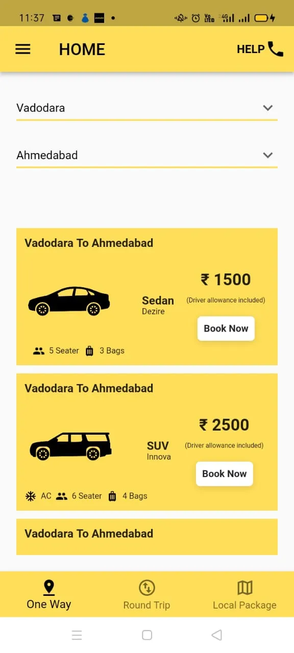 Yellow Cab India | Indus Appstore | Screenshot