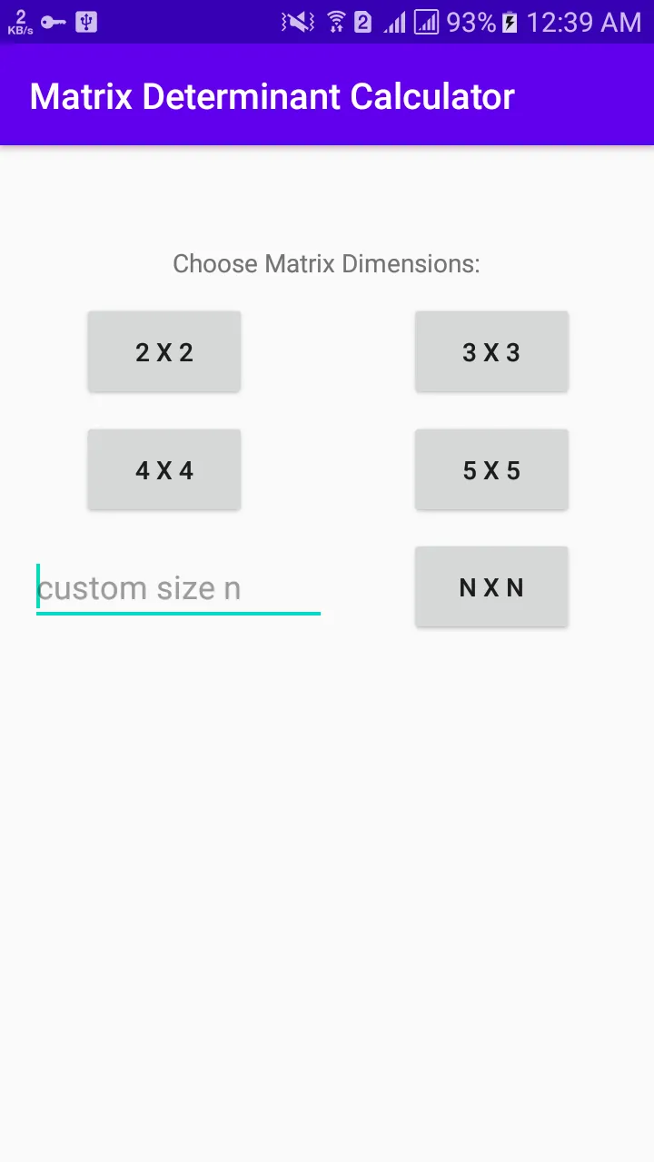 Matrix Determinant Calculator | Indus Appstore | Screenshot