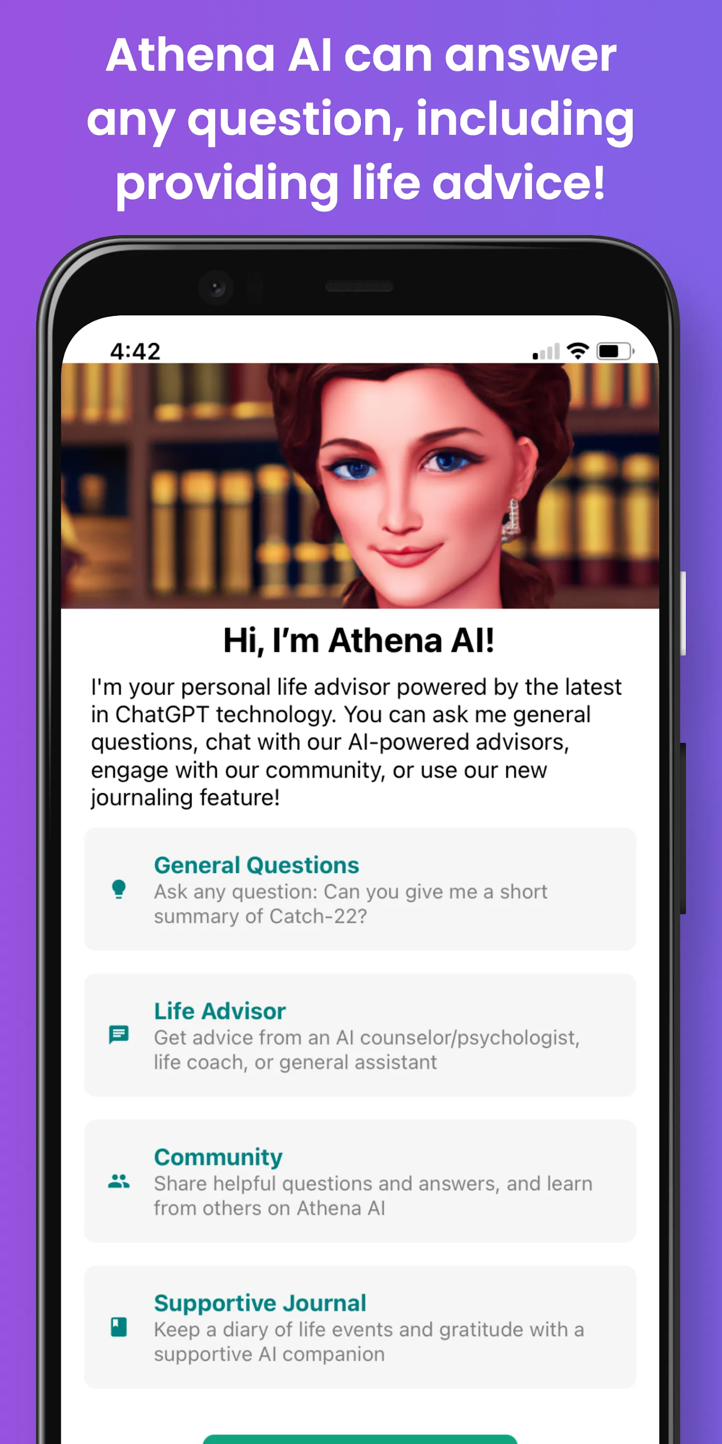 Athena AI Life AdvisorGPT | Indus Appstore | Screenshot