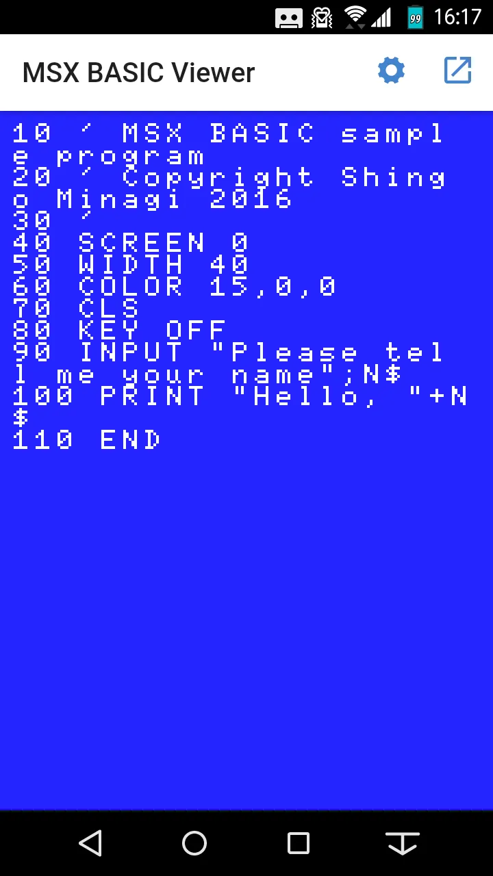 MSX BASIC Viewer | Indus Appstore | Screenshot