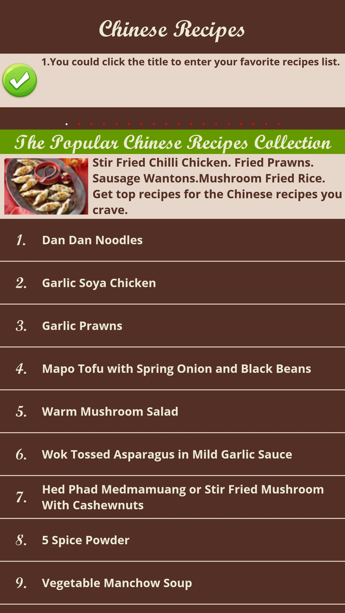 Chinese Recipes | Indus Appstore | Screenshot