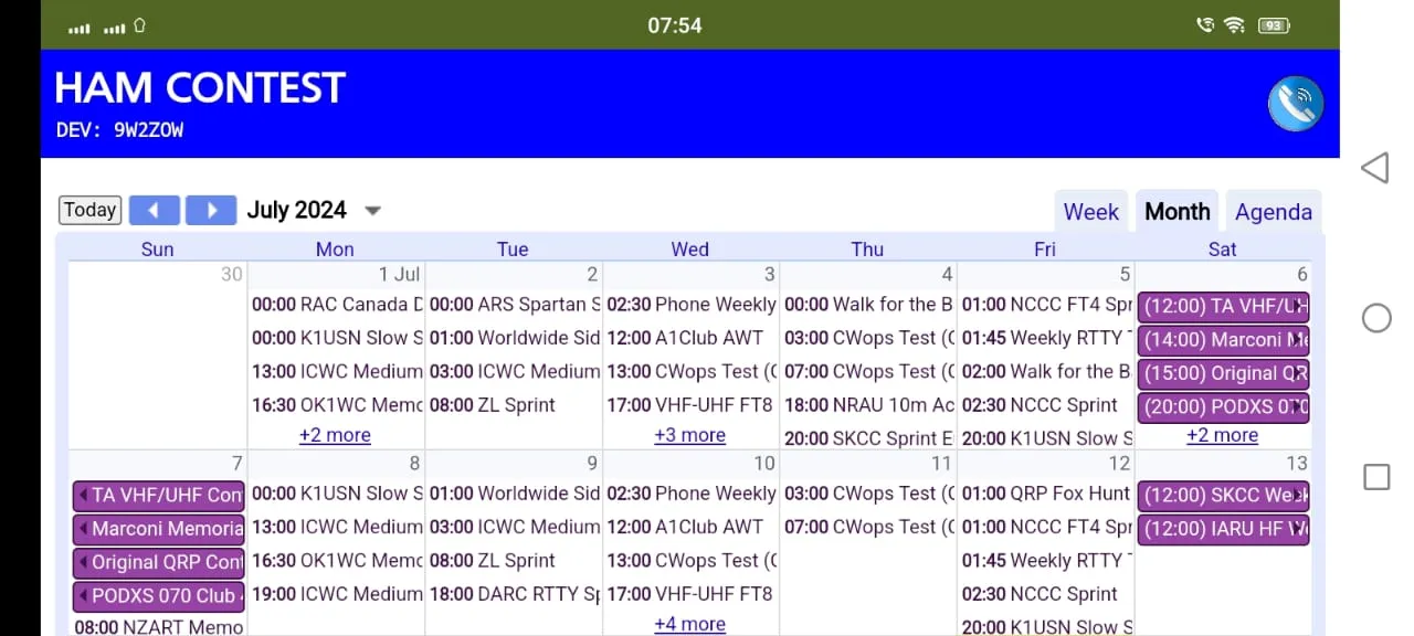 Ham Contest | Radio Calendar | Indus Appstore | Screenshot