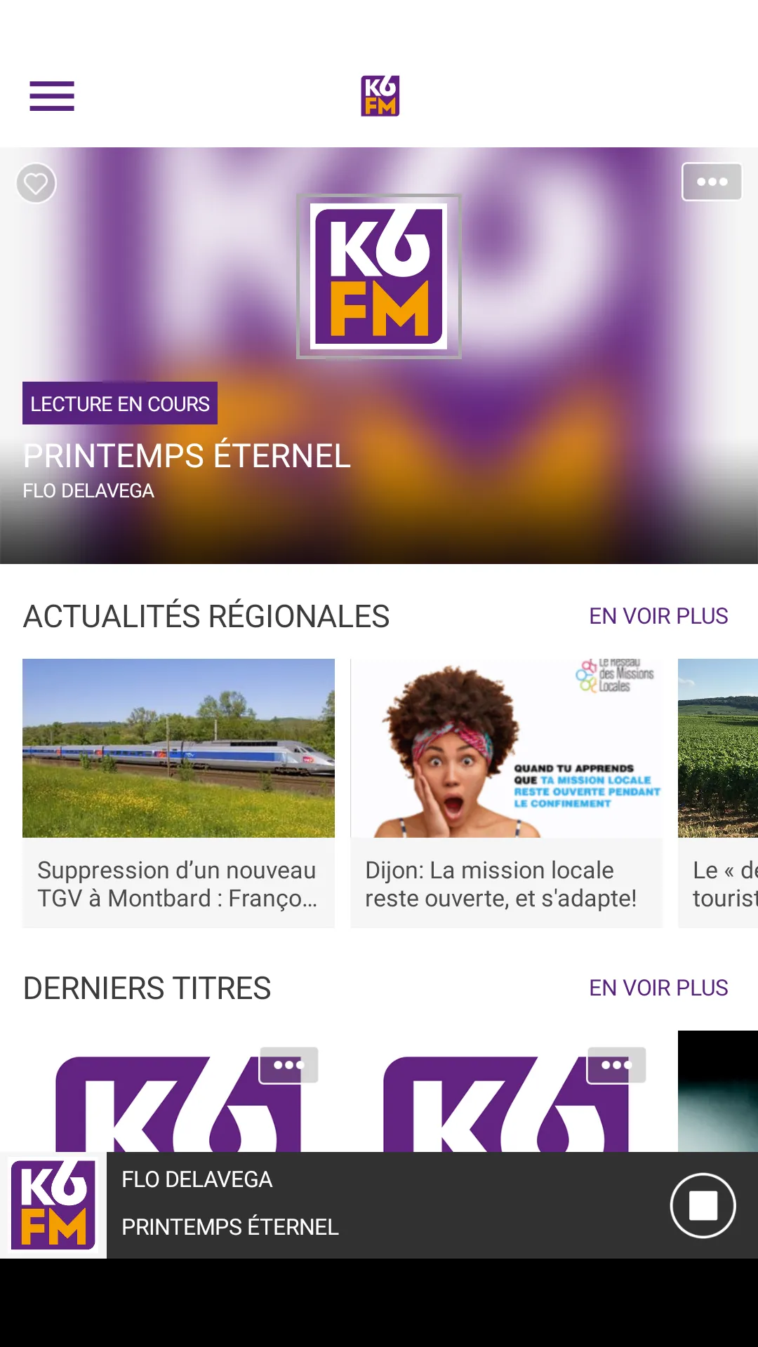 K6FM - Musique et info de la C | Indus Appstore | Screenshot