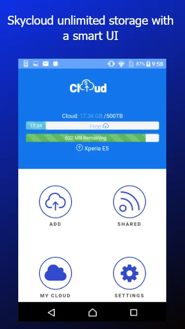 sCloud Unlimited Cloud Storage | Indus Appstore | Screenshot