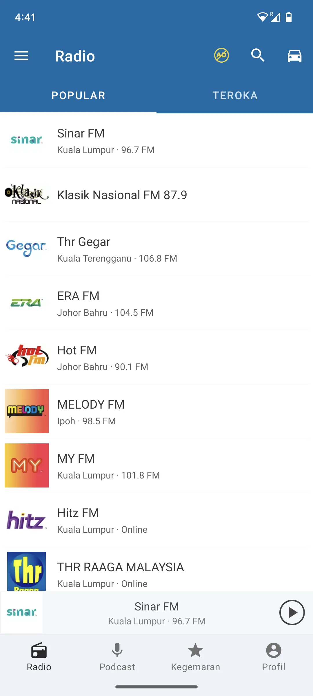 Radio FM Malaysia | Indus Appstore | Screenshot