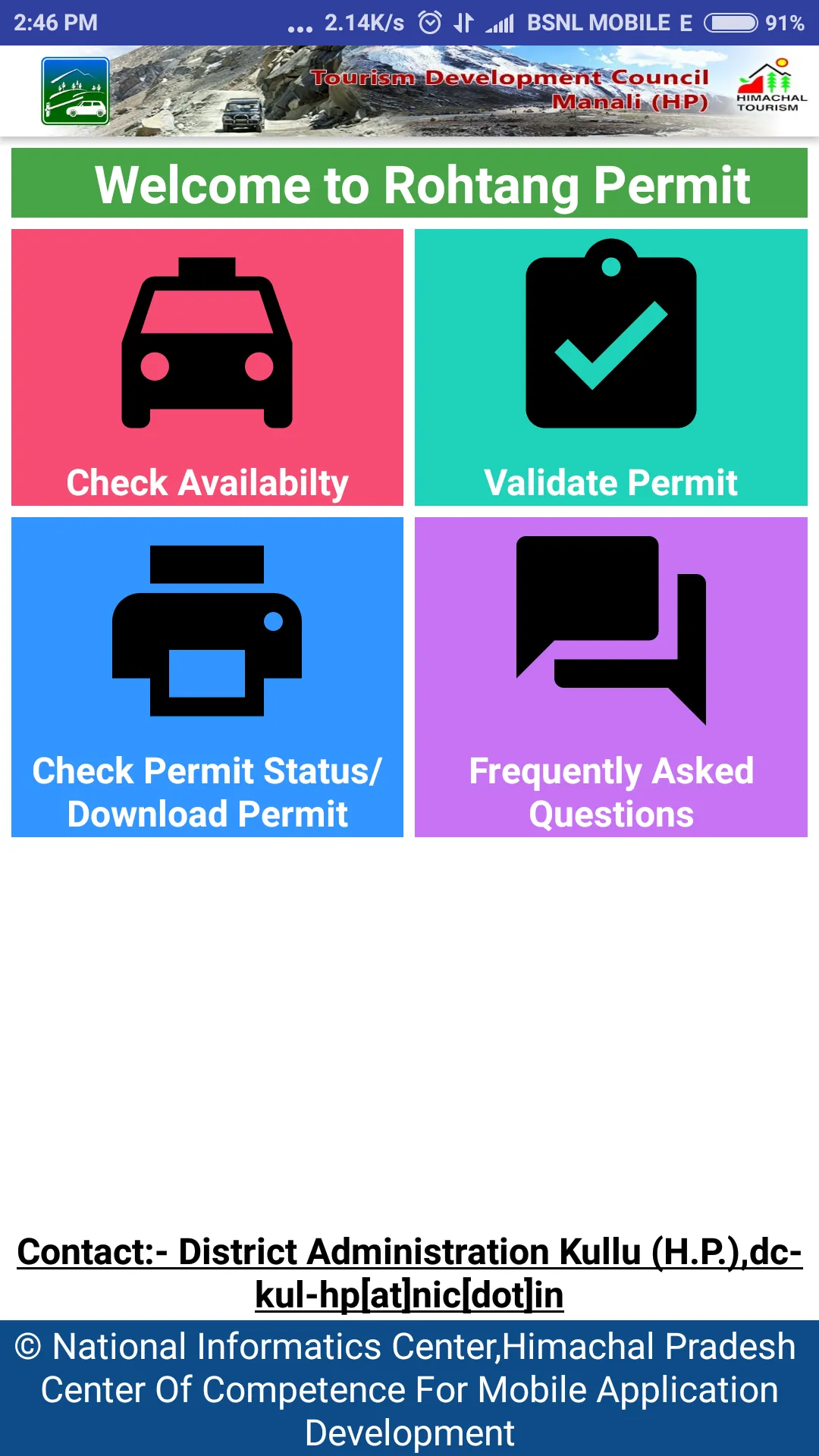 Rohtang Permit | Indus Appstore | Screenshot