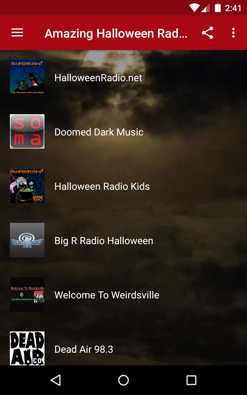 Halloween Radio | Indus Appstore | Screenshot