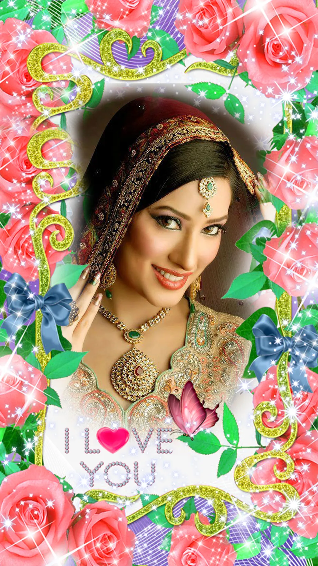 Lovely Flower Photo Frame | Indus Appstore | Screenshot