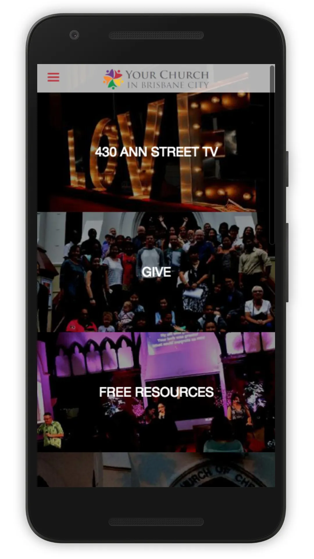 Your Church in Brisbane City | Indus Appstore | Screenshot