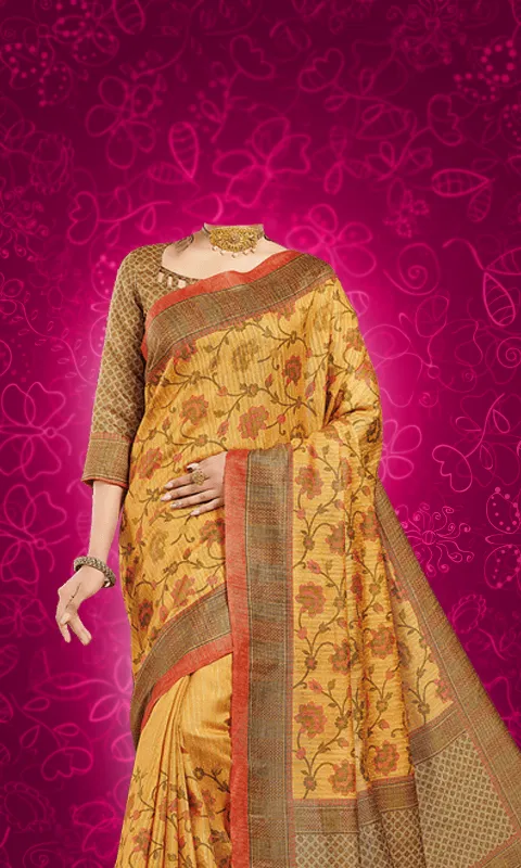 Women Saree Photo Suit | Indus Appstore | Screenshot