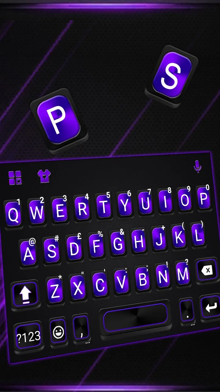 Neon Metal Business Keyboard T | Indus Appstore | Screenshot