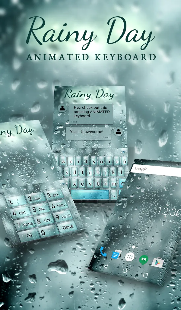 Rainy Day Live Wallpaper Theme | Indus Appstore | Screenshot