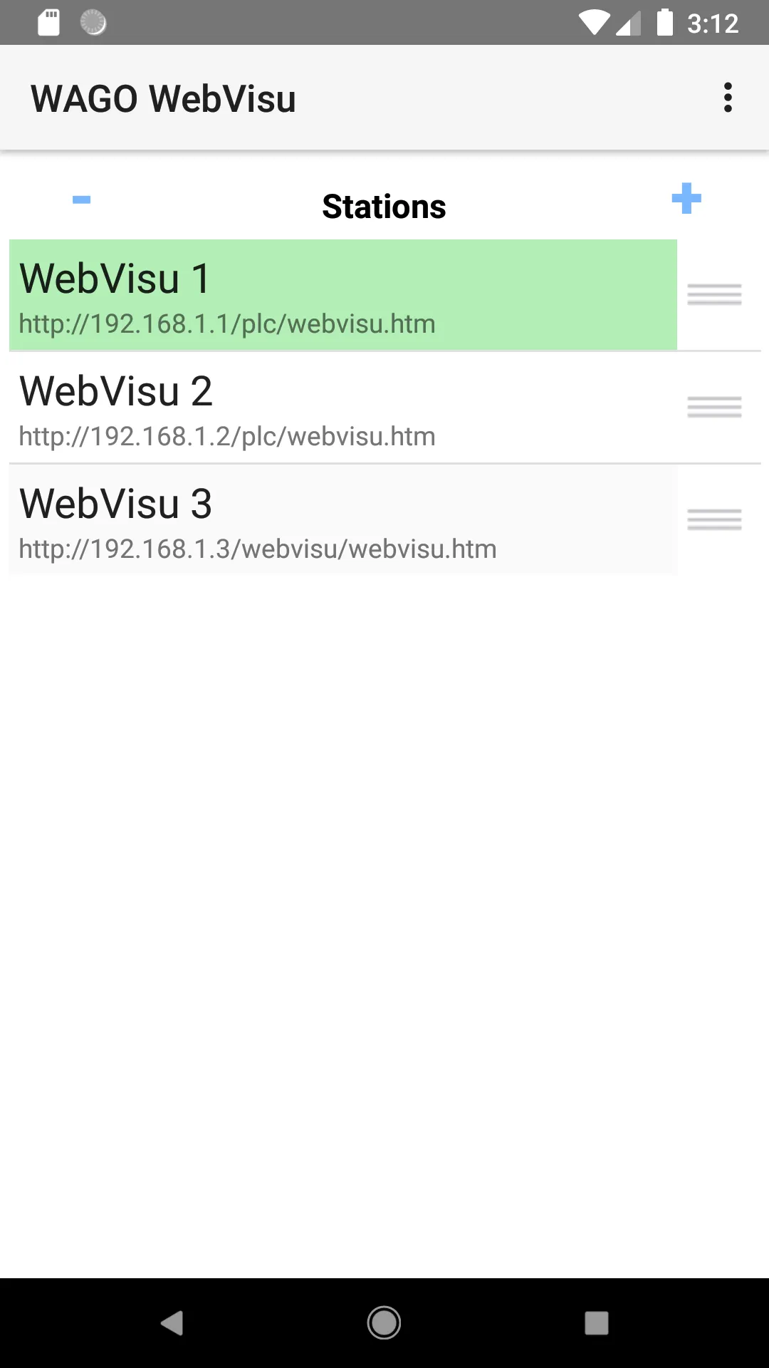 WAGO WebVisu | Indus Appstore | Screenshot