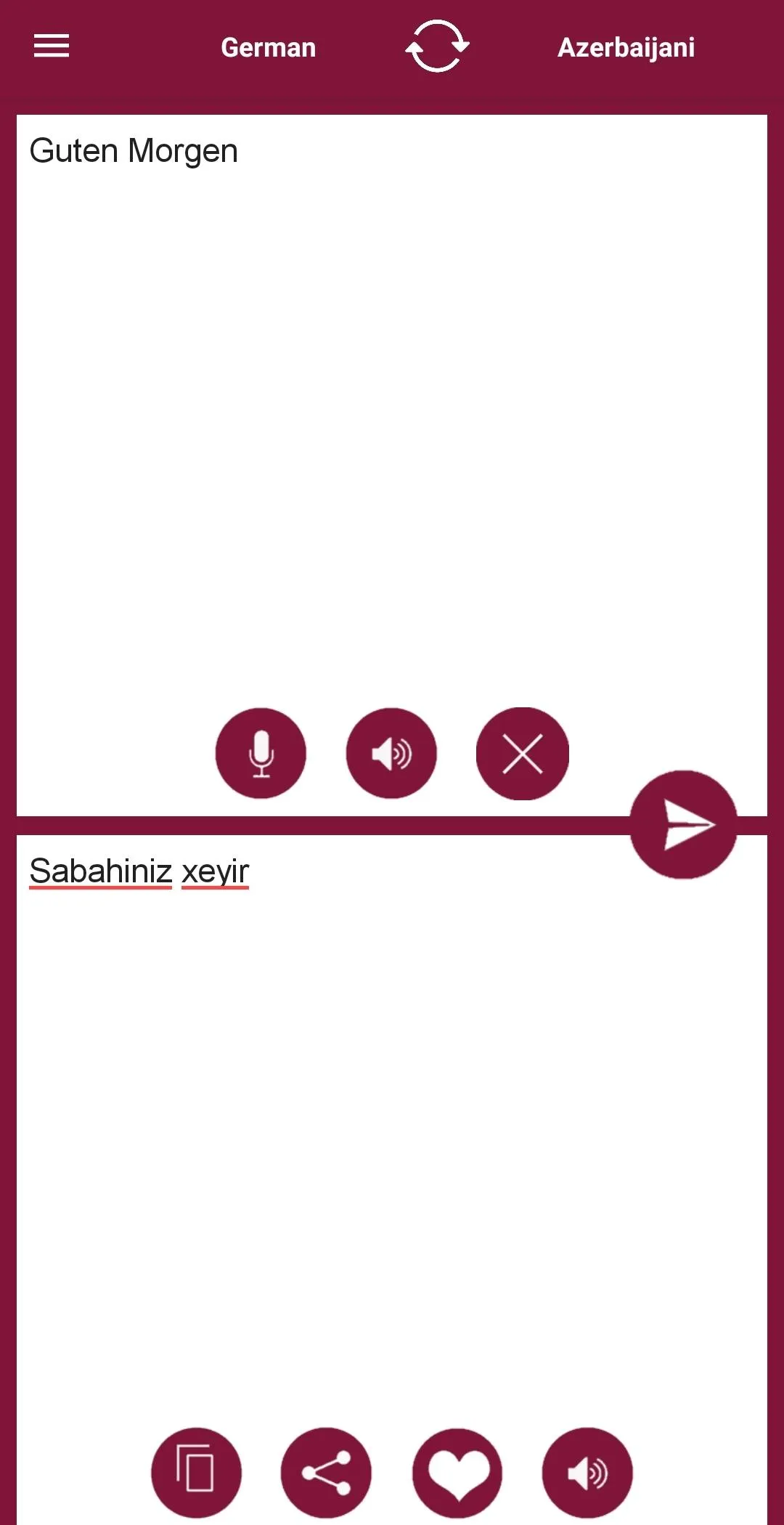 German - Azerbaijani Translato | Indus Appstore | Screenshot