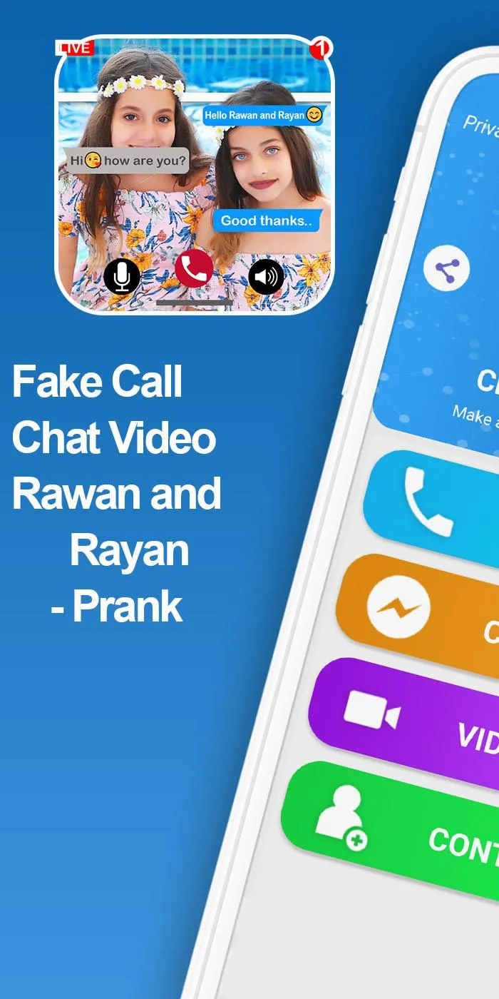 fake call chat Rawan and Rayan | Indus Appstore | Screenshot