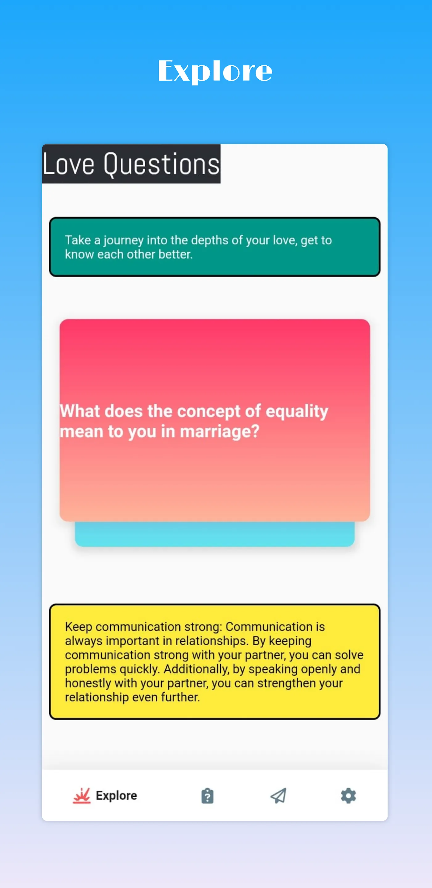 Love Questions | Indus Appstore | Screenshot