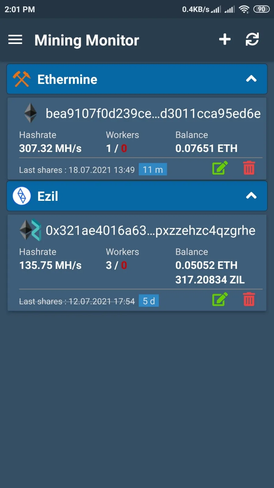 Mining Monitor | Indus Appstore | Screenshot