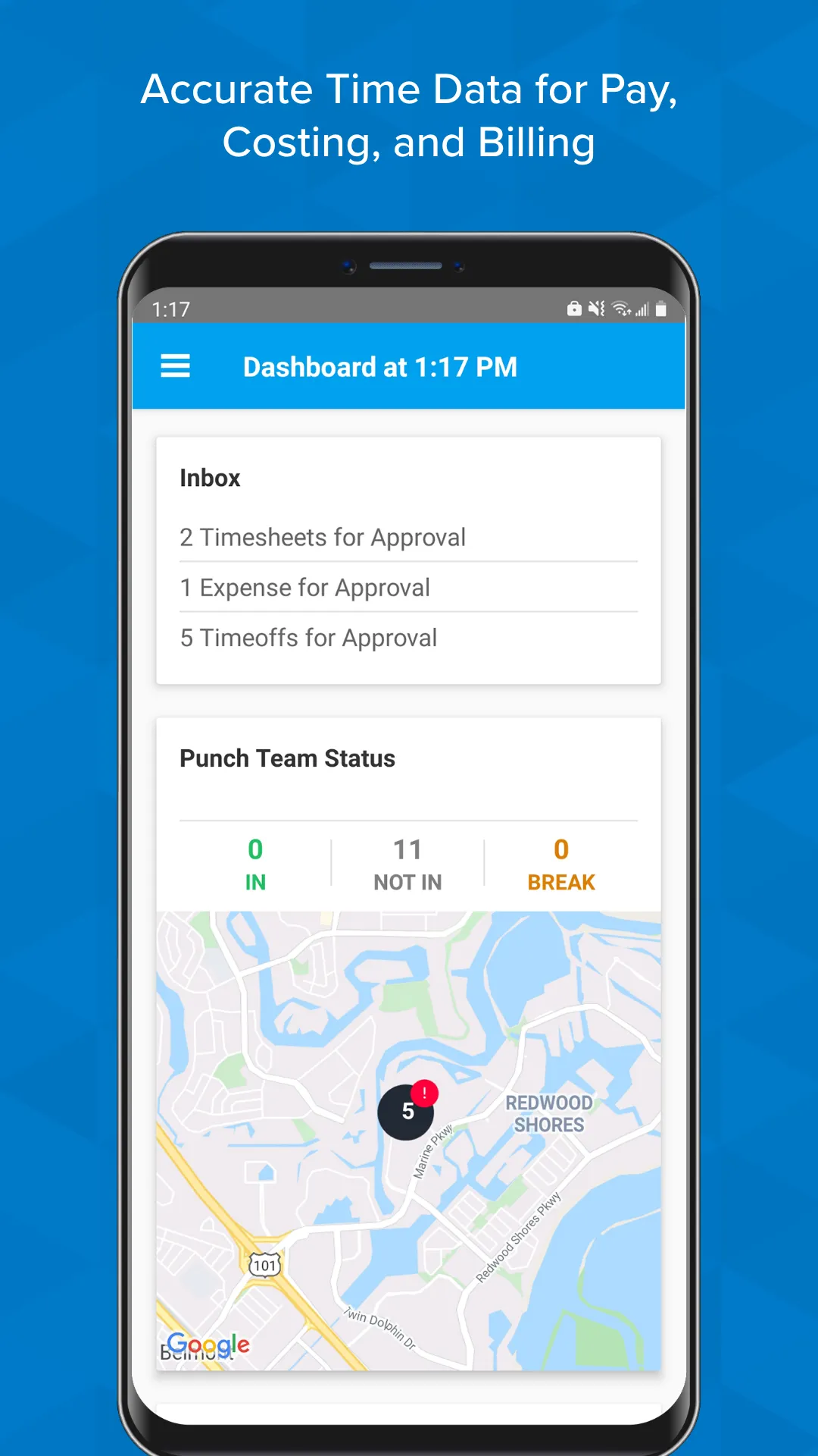 Timesheets - Time Tracking App | Indus Appstore | Screenshot