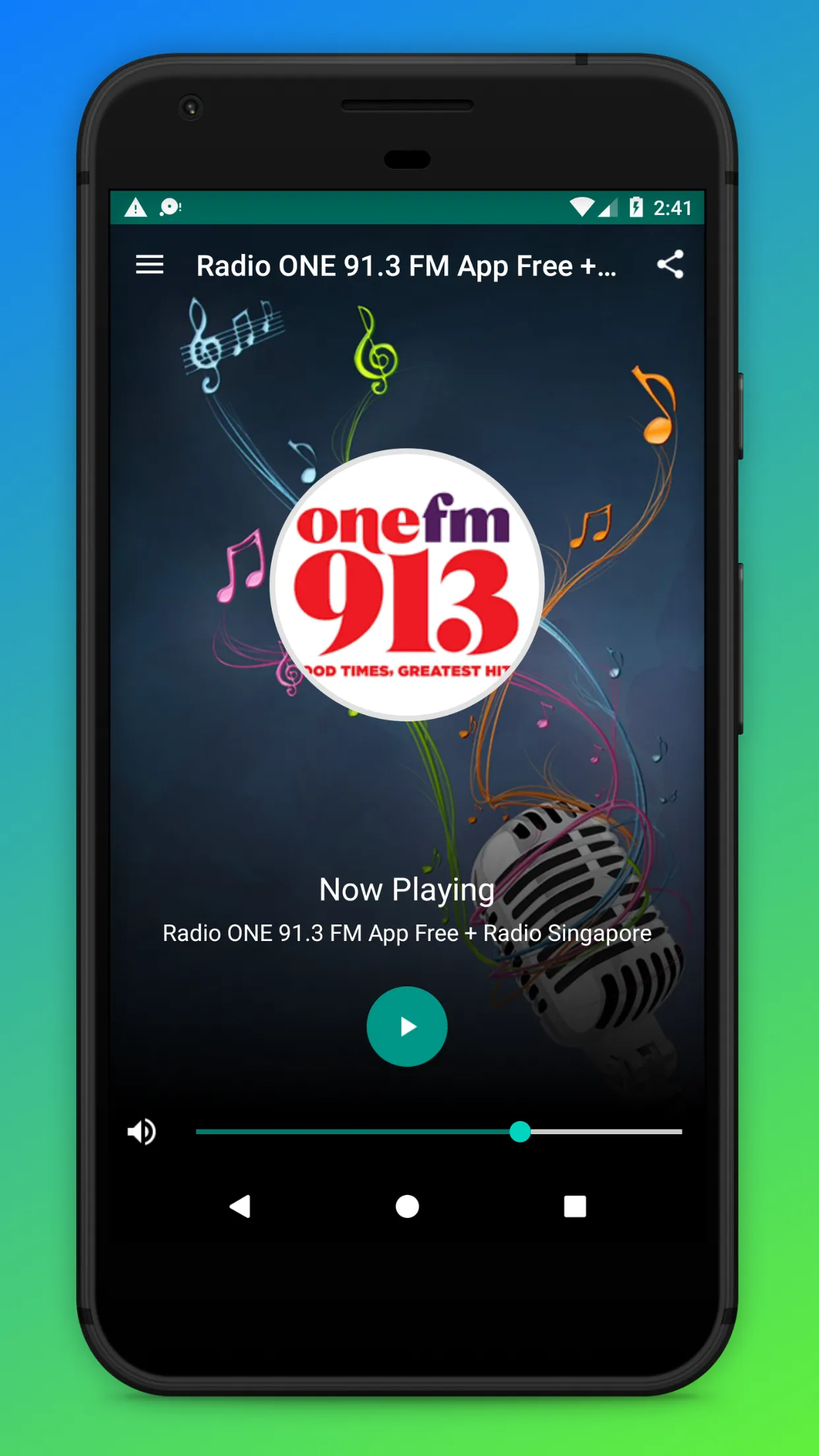 ONE FM 91.3 Radio Singapore SG | Indus Appstore | Screenshot