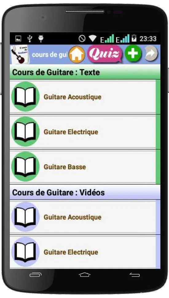 Cours de guitare | Indus Appstore | Screenshot