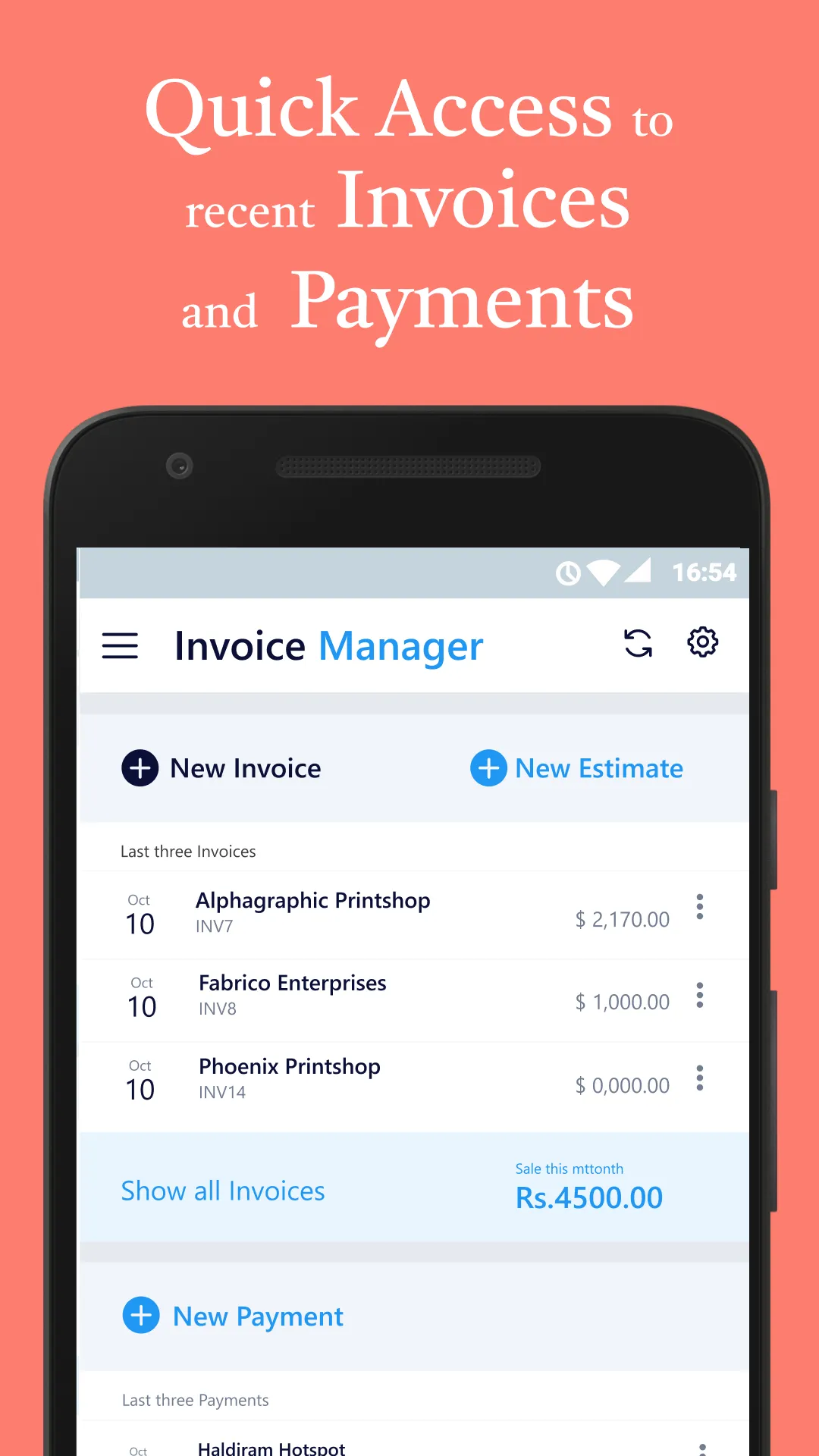 Simple Invoice Manager | Indus Appstore | Screenshot
