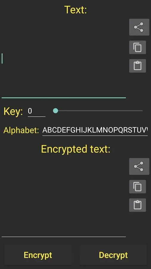 Caesar's encryptor | Indus Appstore | Screenshot