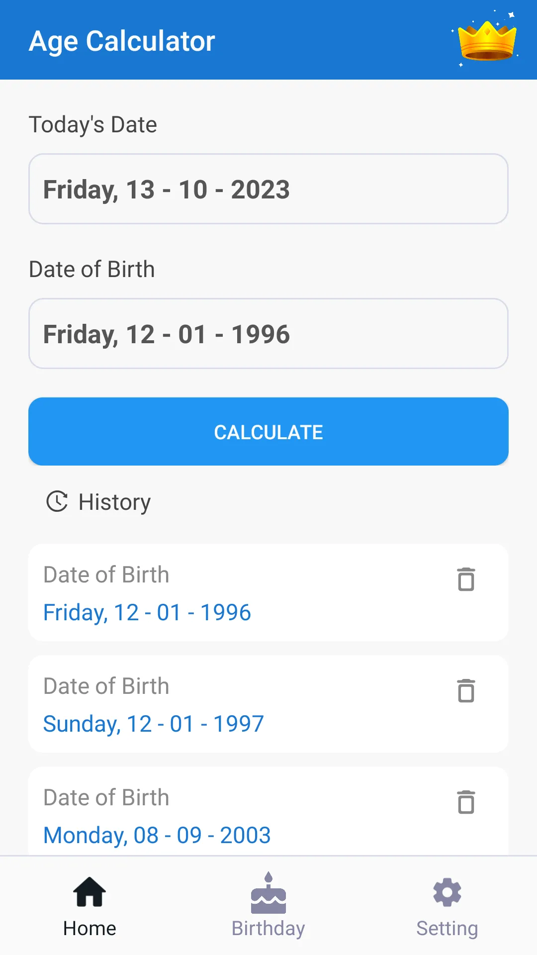 Age Calculator - Date of Birth | Indus Appstore | Screenshot