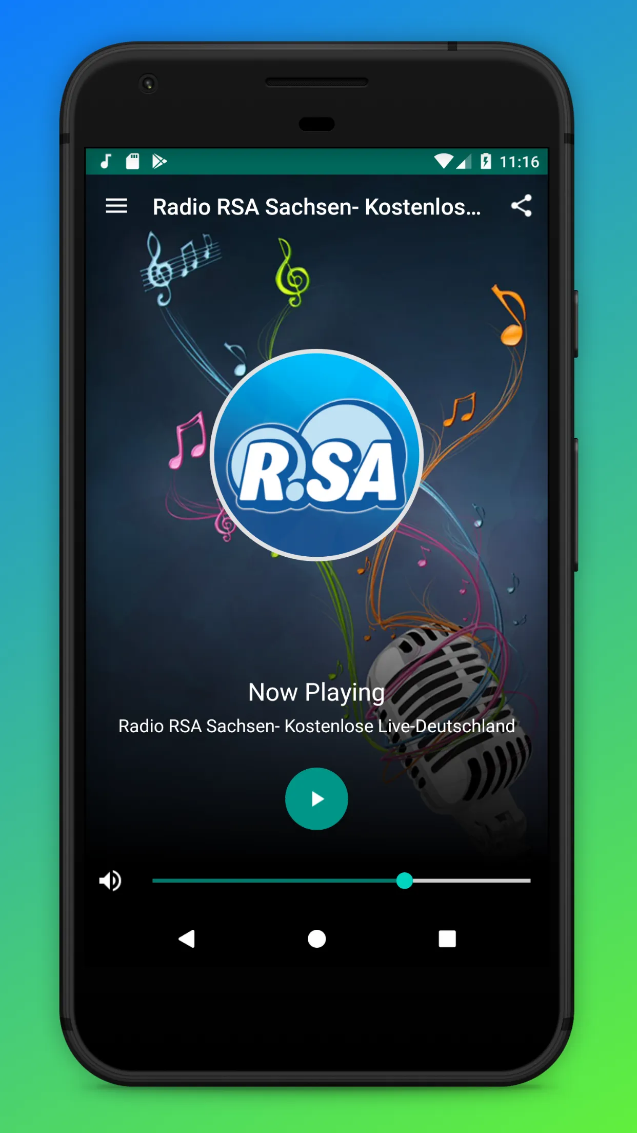 Radio RSA Sachsen Deutschland | Indus Appstore | Screenshot