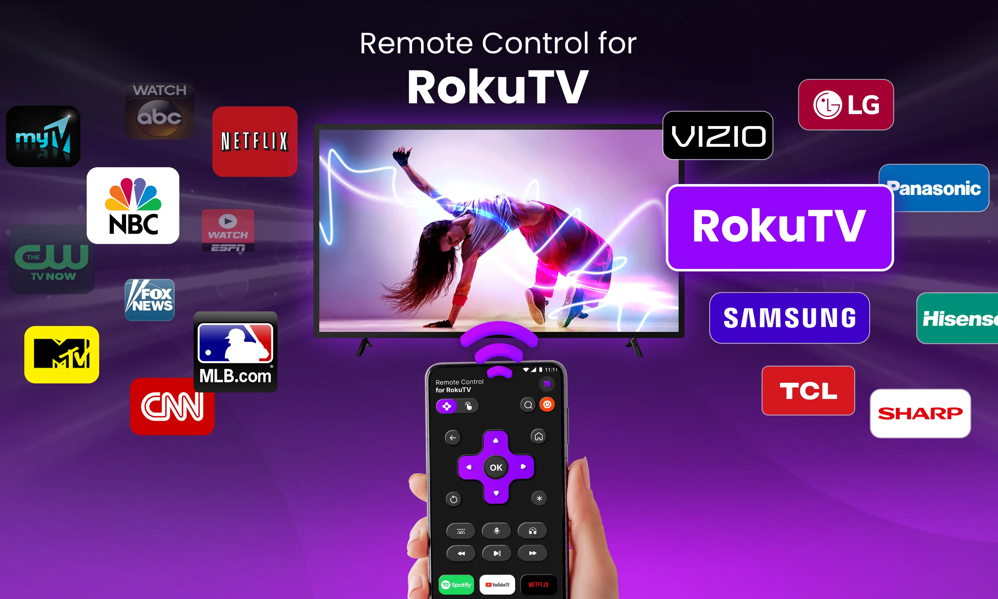 TV Remote Control for RokuTV | Indus Appstore | Screenshot