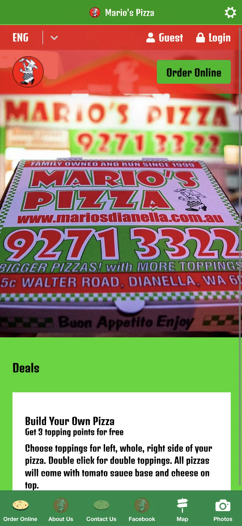 Mario's Pizza Dianella | Indus Appstore | Screenshot