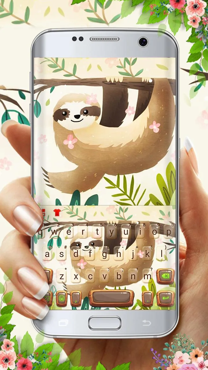 Smiling Sloth Keyboard Theme | Indus Appstore | Screenshot