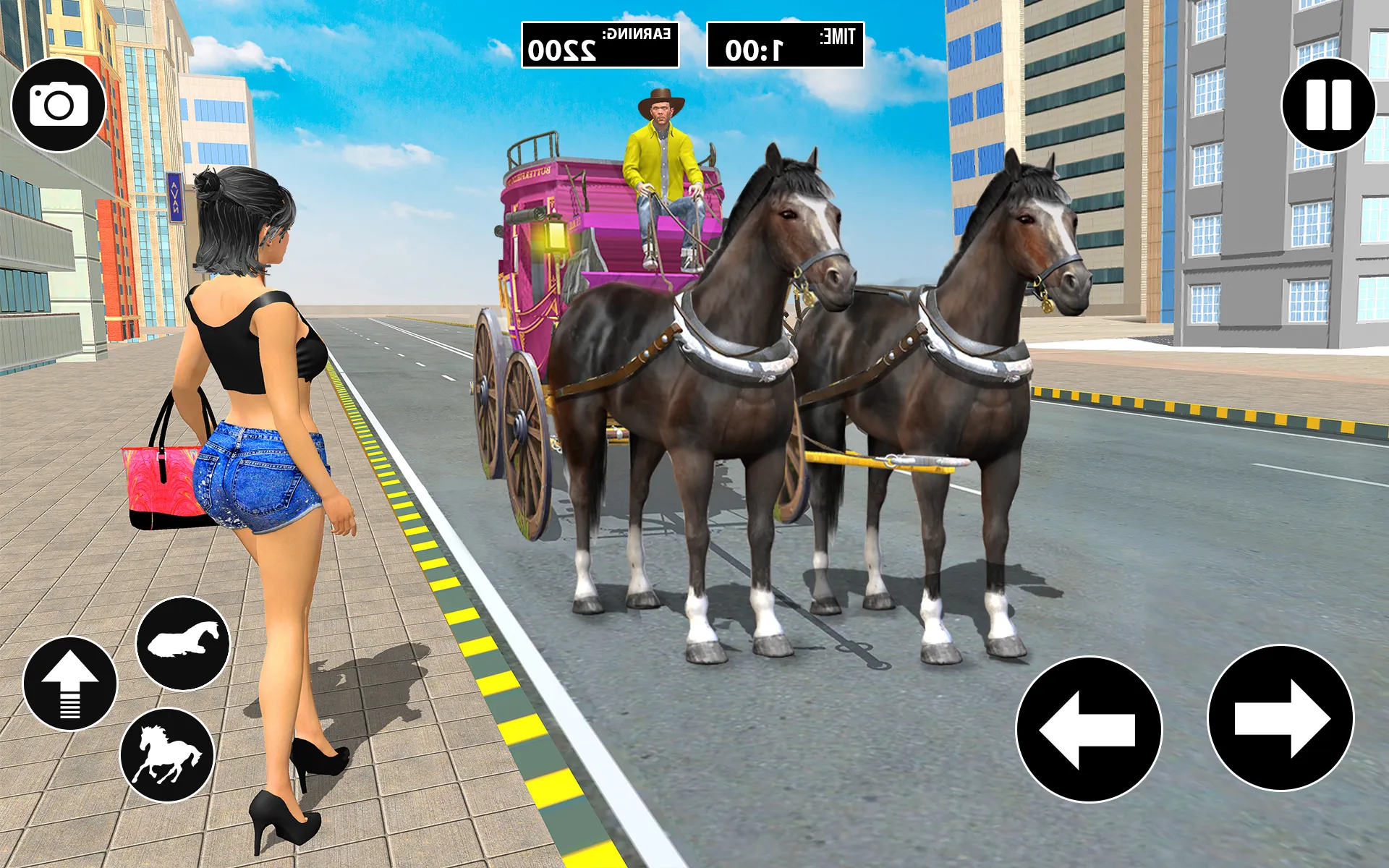 Horse Cart Taxi Transport Game | Indus Appstore | Screenshot