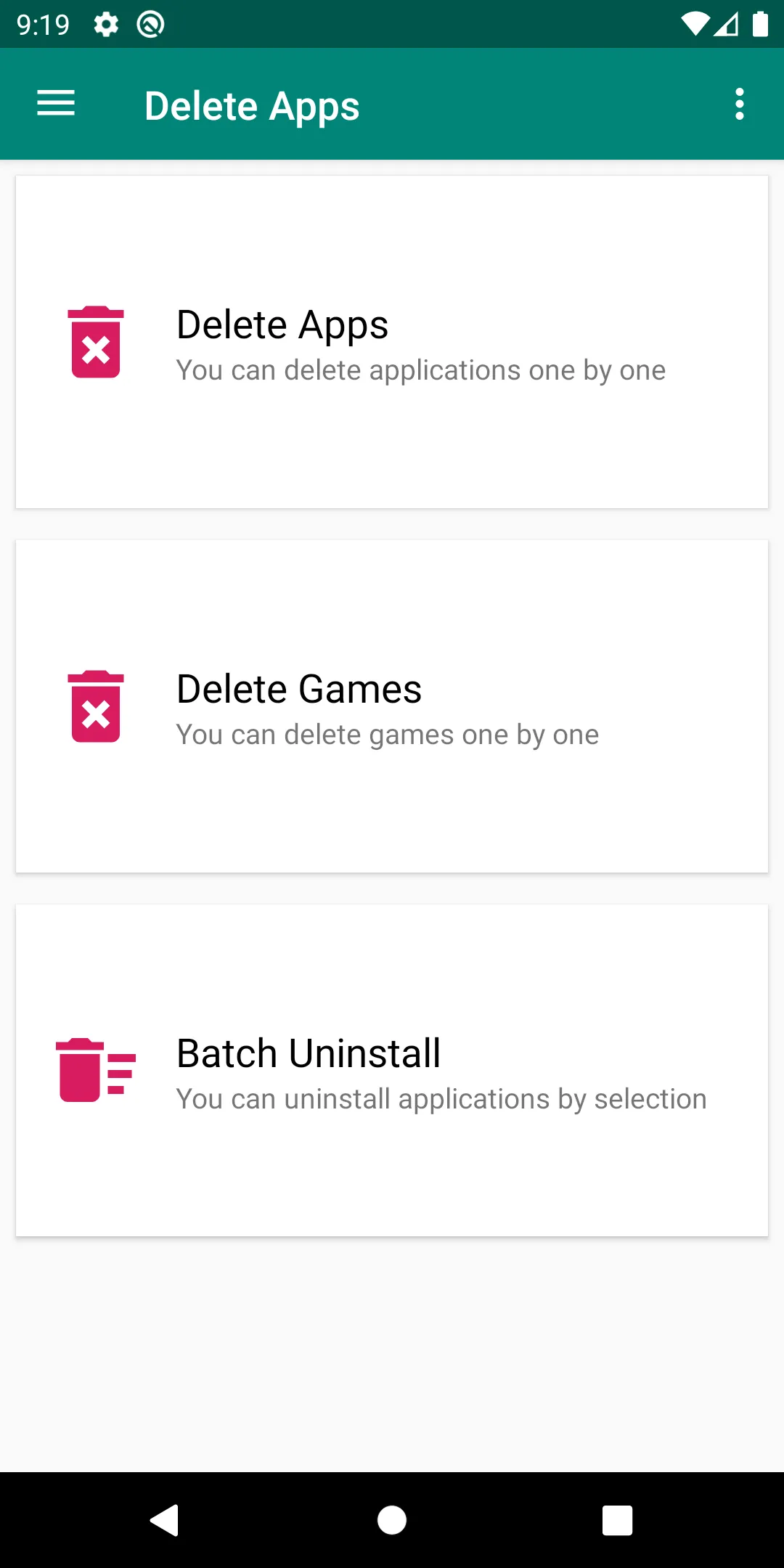 Delete apps - Uninstall apps | Indus Appstore | Screenshot