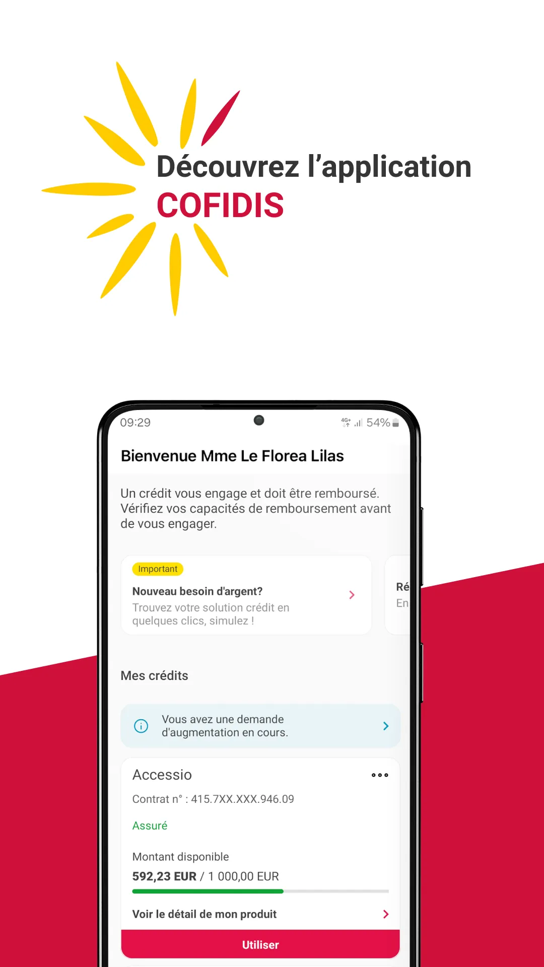 Cofidis crédit et assurance | Indus Appstore | Screenshot